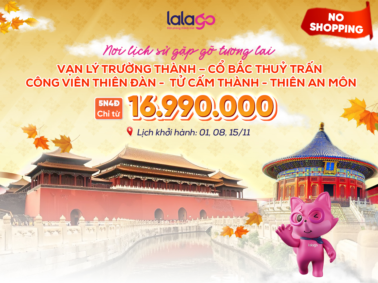 Tour TP. Hồ Chí Minh - Bắc Kinh Mono | 5N4Đ