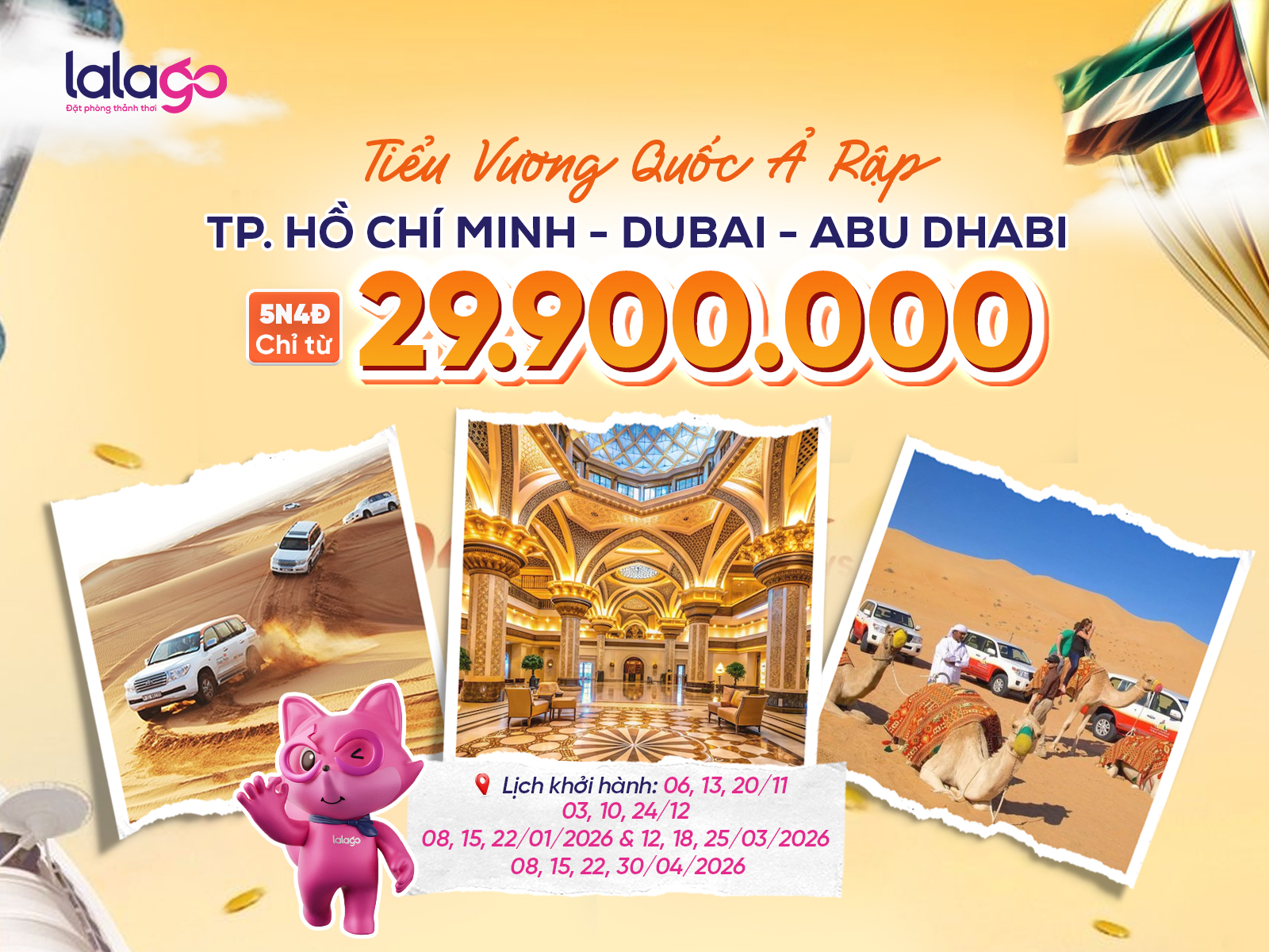 Tour TP. Hồ Chí Minh - Dubai - Abu Dhabi | 5N4Đ