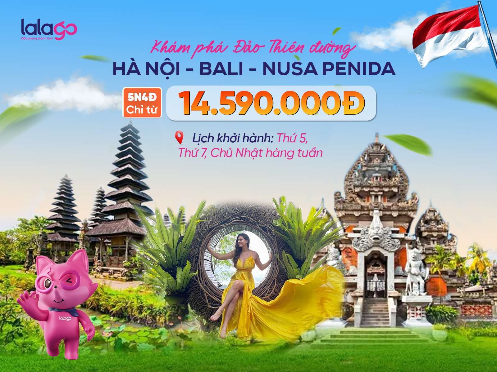 TOUR HÀ NỘI - BALI - NUSA PENIDA | 5N4D