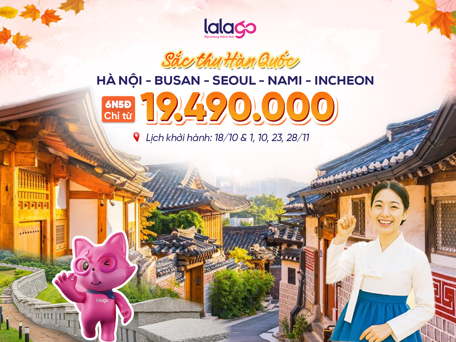 Tour Hà Nội - Busan - Daegu - Nami - Seoul - Incheon | 6N5Đ