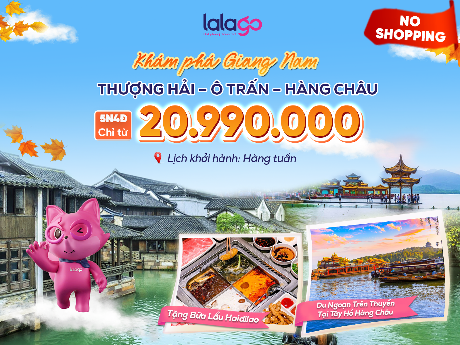 TOUR HÀ NỘI - THƯỢNG HẢI - HÀNG CHÂU - Ô TRẤN | 5N4D